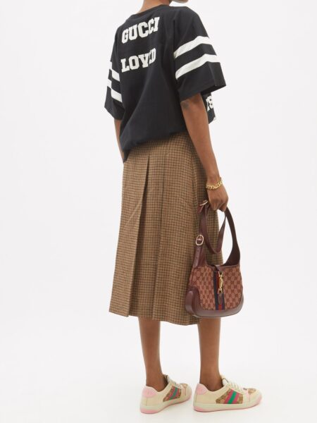 Кроссовки Gucci Screener Бежевые F