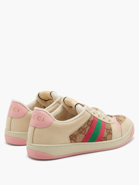 Кроссовки Gucci Screener Бежевые F