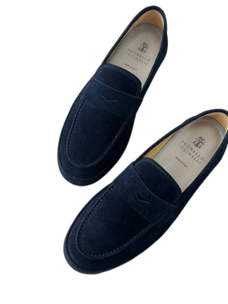 Лоферы Brunello Cucinelli Темно синие M