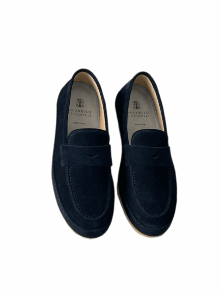 Лоферы Brunello Cucinelli Темно синие M