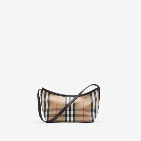 Сумка Burberry Highlands Check Коричнево бежевая N