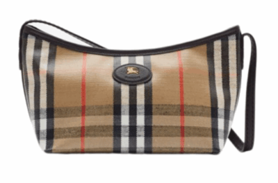 Сумка Burberry Highlands Check Коричнево бежевая N