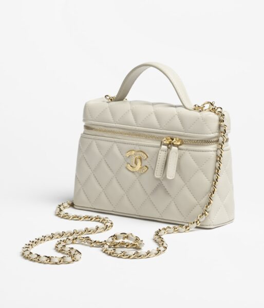 Сумка Chanel Long Vanity With Chain Белая N