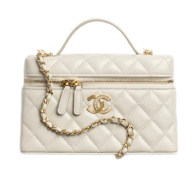 Сумка Chanel Long Vanity With Chain Белая N