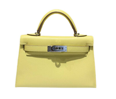 Сумка Hermes Kelly Mini Epsom Желтая N