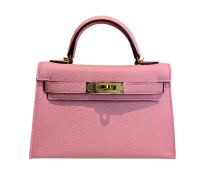 Сумка Hermes Kelly Mini Epsom Розовая N