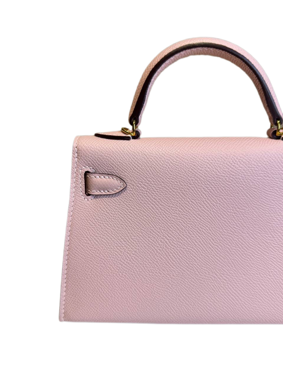 Сумка Hermes Kelly Mini Epsom Светло розовая N