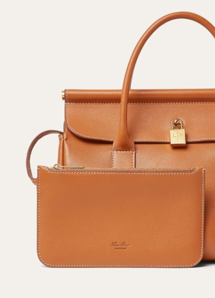 Сумка Loro Piana Loom Bag L Коричневая N