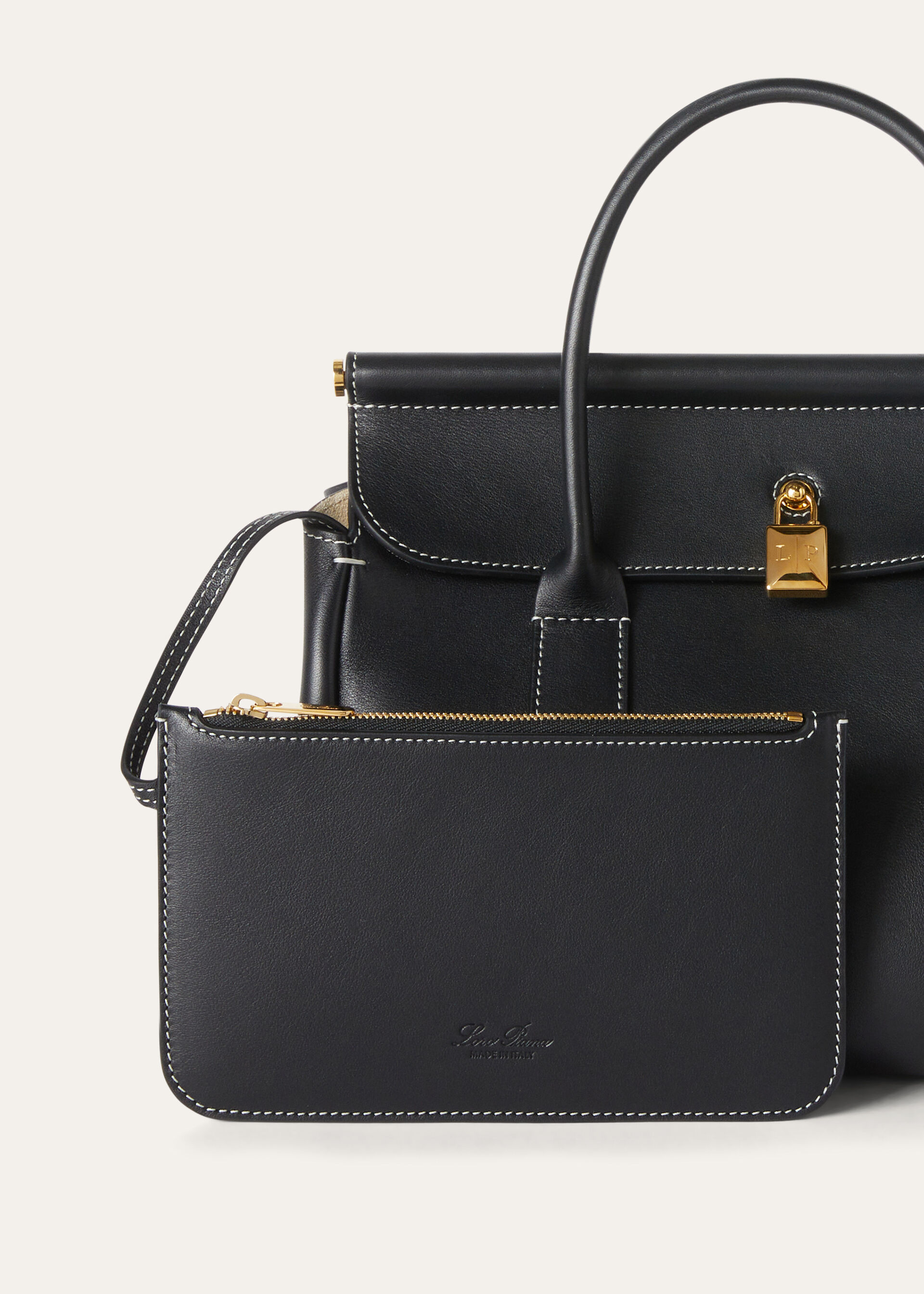 Сумка Loro Piana Loom Bag L Черная N
