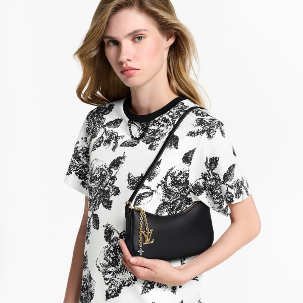 Сумка Louis Vuitton Pochette Lv Bloom Черная N