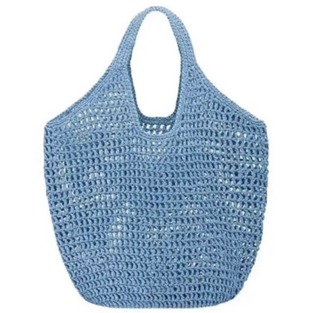 Сумка Prada Raffia Голубая N