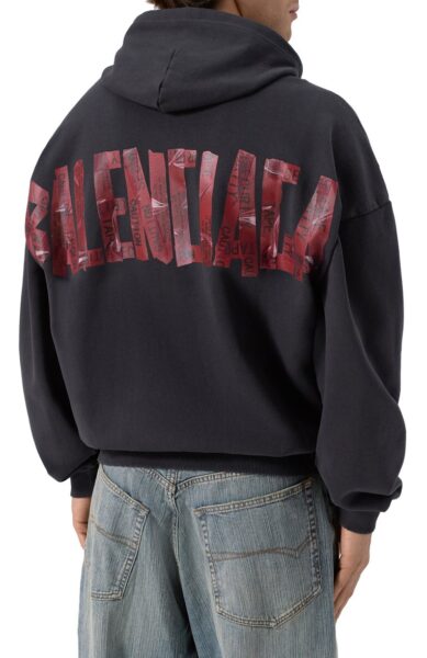 Толстовка Balenciaga Oversize Черная M