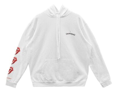 Толстовка Chrome Hearts Rolling Stones Scroll Белая M