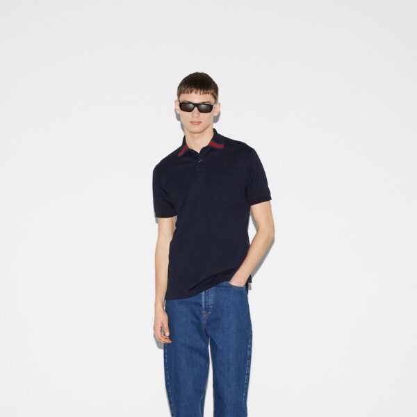 Футболка Gucci Web Темно синяя M
