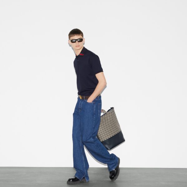 Футболка Gucci Web Темно синяя M