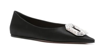 Балетки Amina Muaddi Camelia Черные F