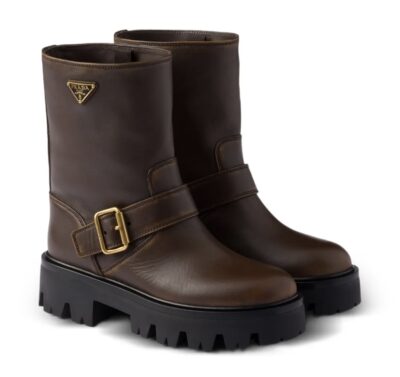 Ботинки Prada Ul Коричневые F
