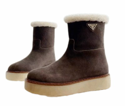 Ботинки Prada Темно коричневые F