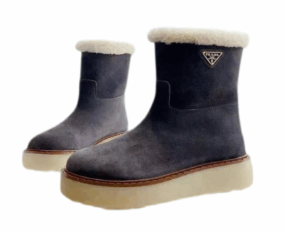 Ботинки Prada Темно серые F