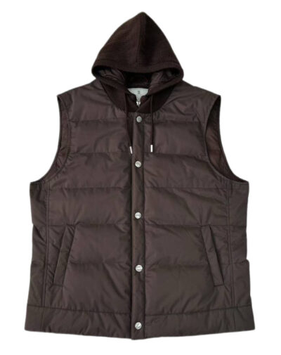 Жилет Brunello Cucinelli Темно коричневый M