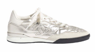 Кроссовки Chanel Article Style Серебряные F