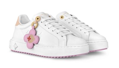 Кроссовки Louis Vuitton Time Out Белые F