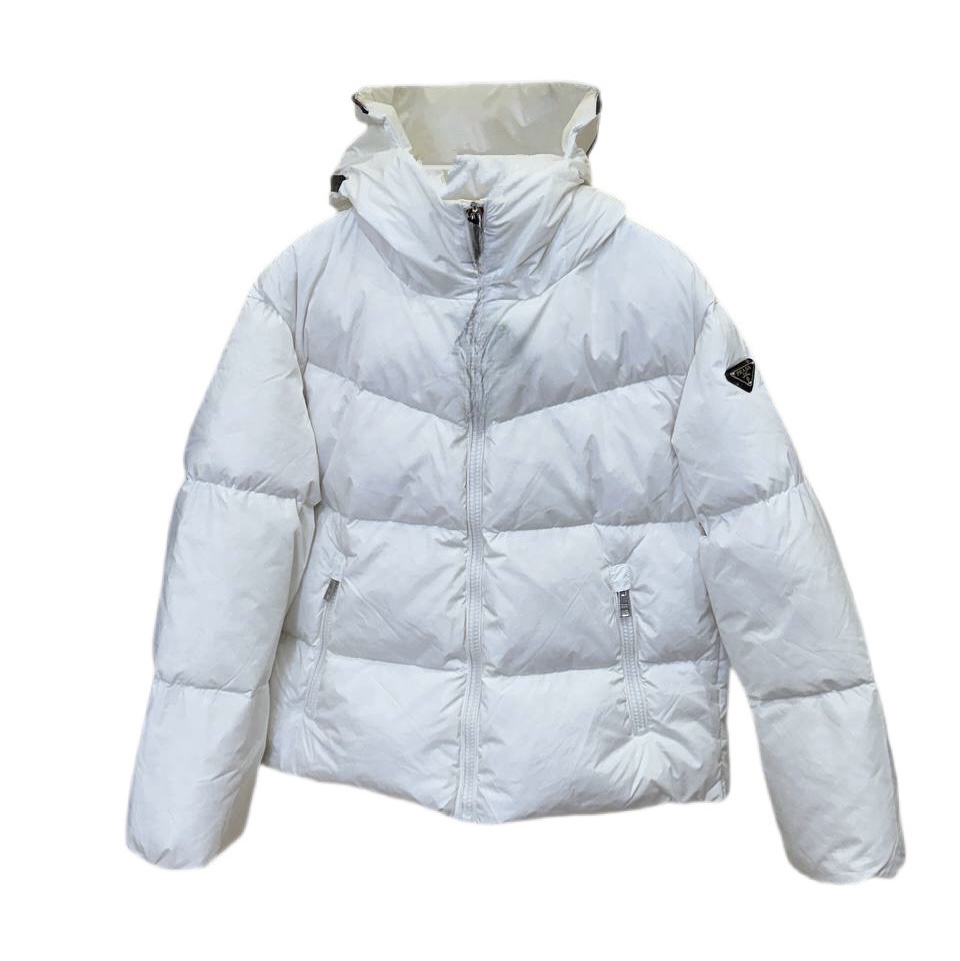 Куртка Prada Re nylon Белая F
