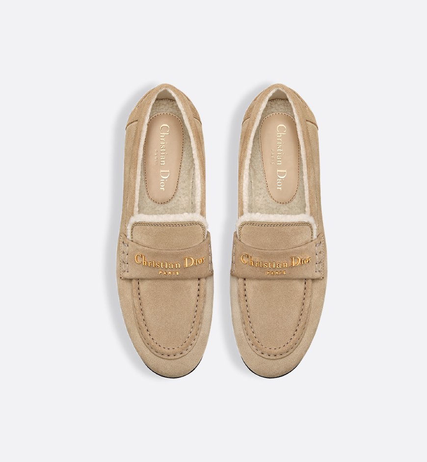 Лоферы Dior Alps Boy Бежевые F