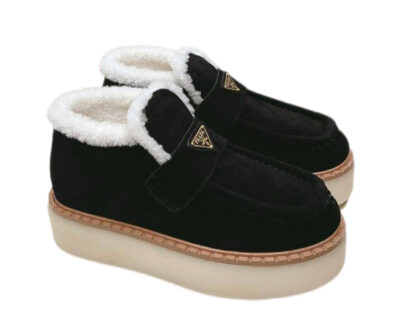Лоферы Prada Suede Черные F