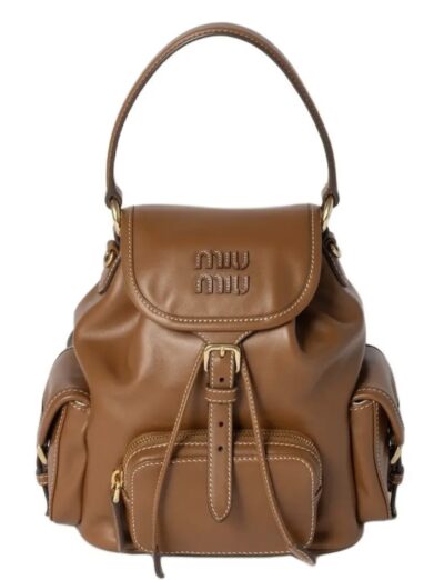 Рюкзак Miu Miu Miu Miu Коричневый N
