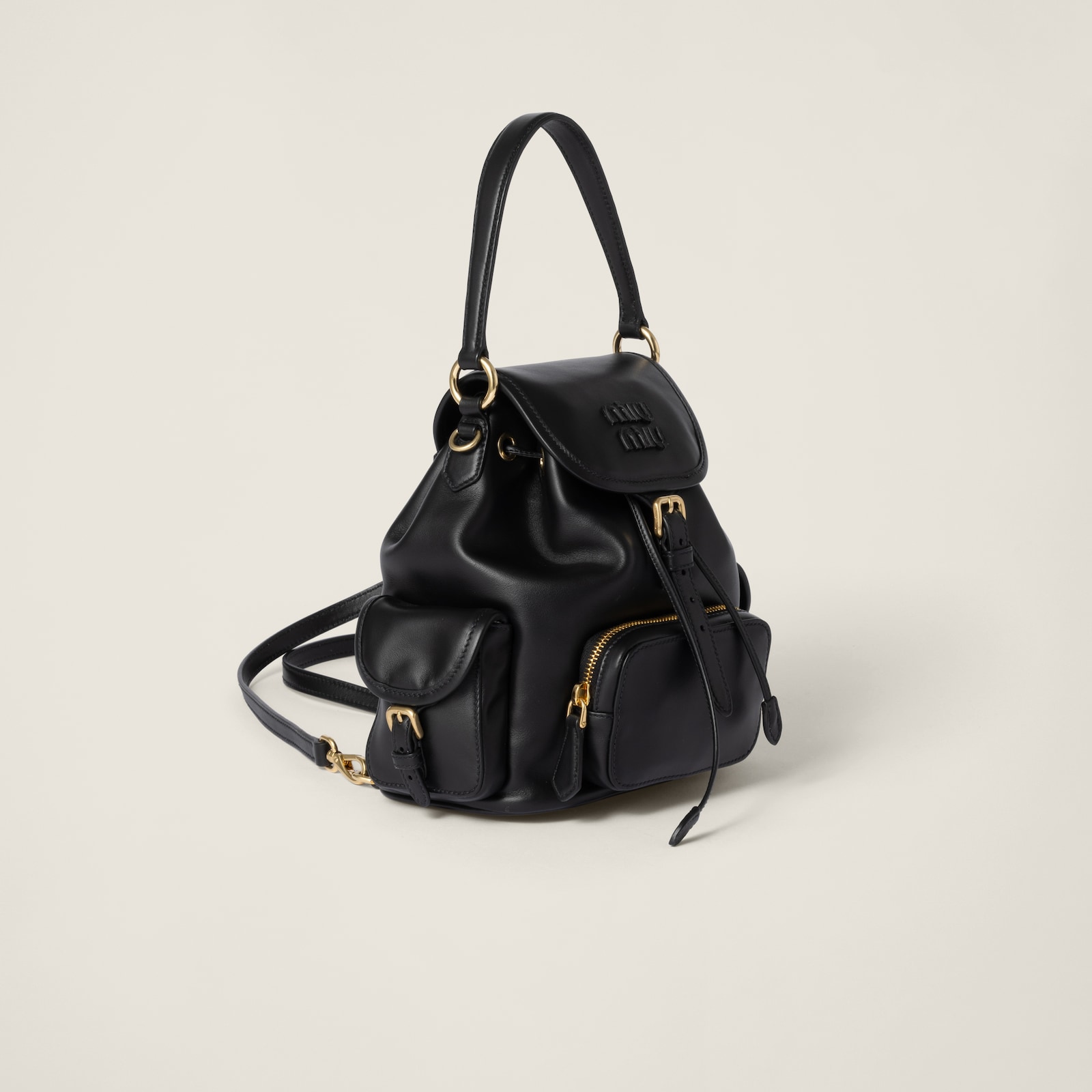 Рюкзак Miu Miu Miu Miu Черный N