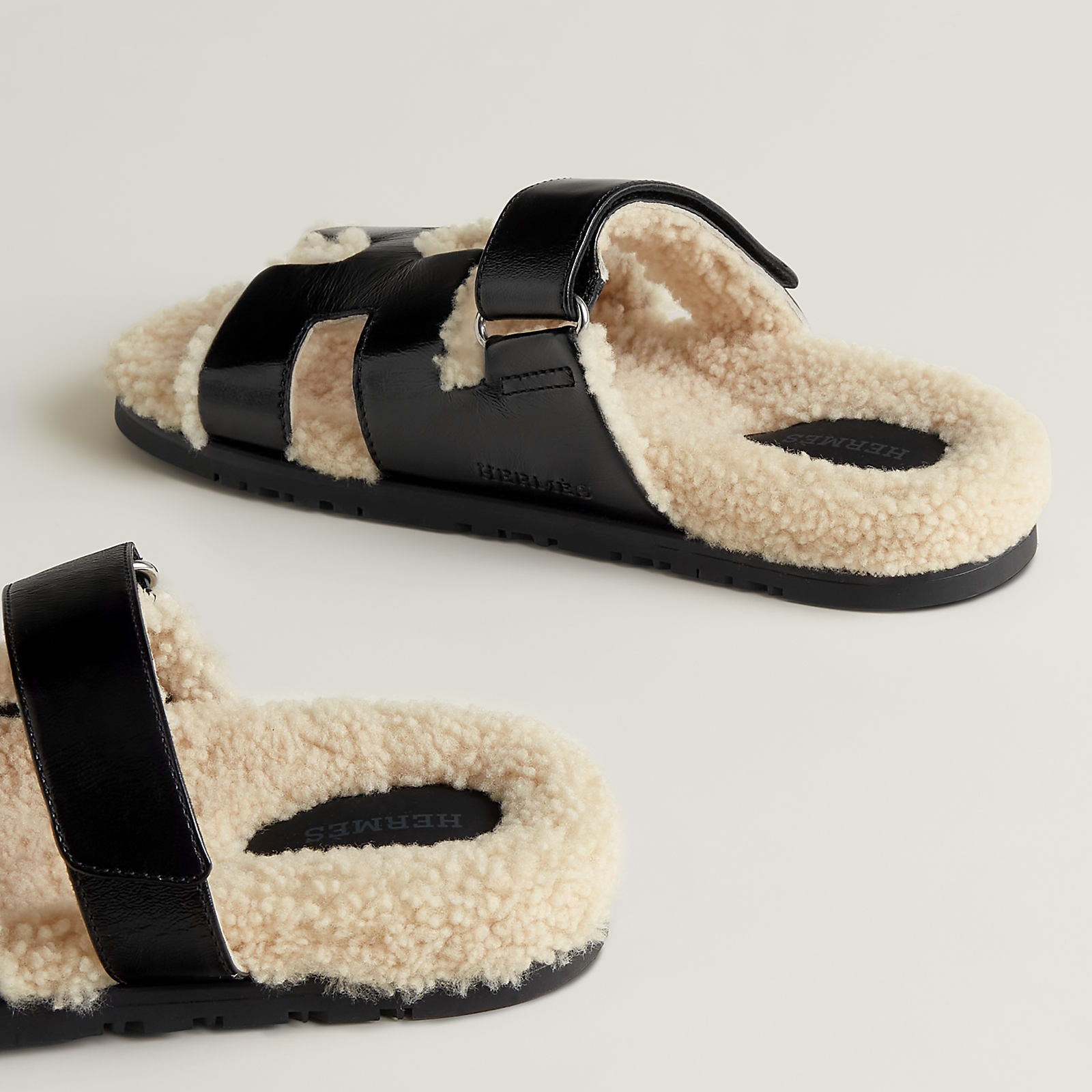 Сандали Hermes Chypre Черные F