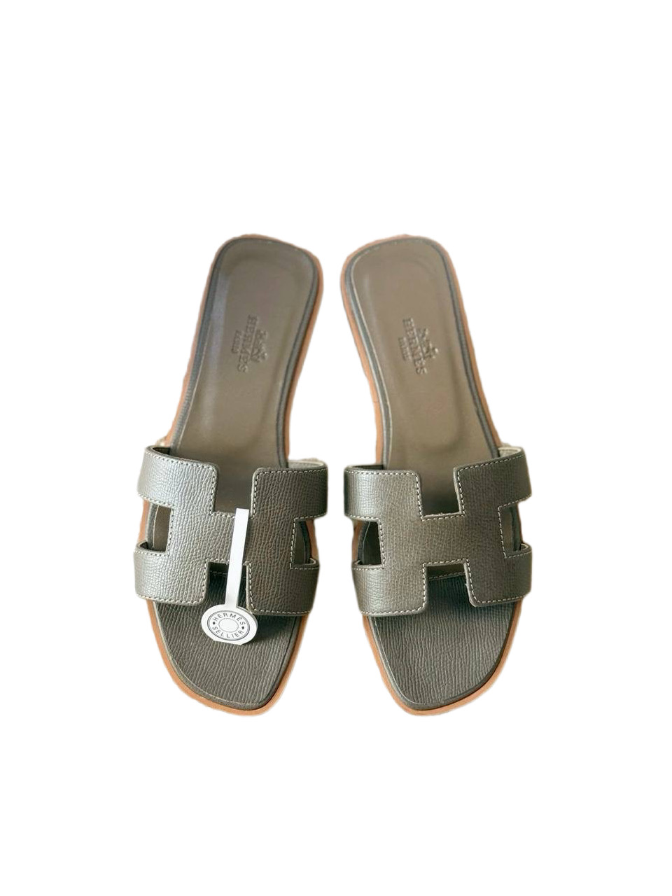 Сандали Hermes Oran Темно серые F