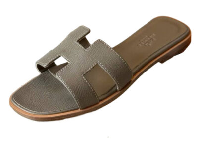 Сандали Hermes Oran Темно серые F