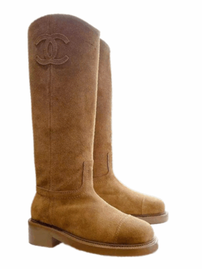 Сапоги Chanel Светло коричневые F