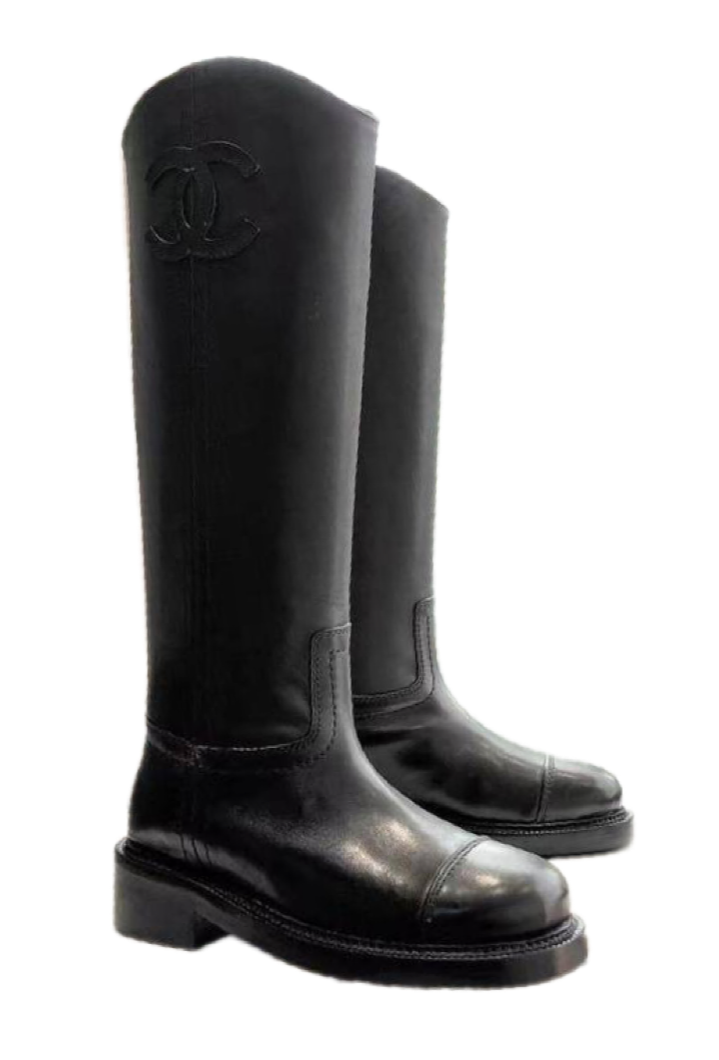 Сапоги Chanel Черные F