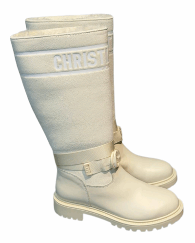 Сапоги Dior D major Белые F