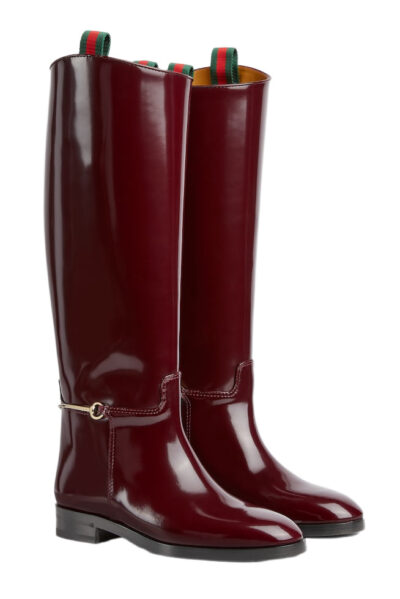 Сапоги Gucci Horsebit Бордовые F