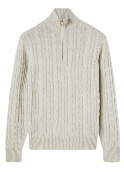 Свитшот Loro Piana Treccia Белый M