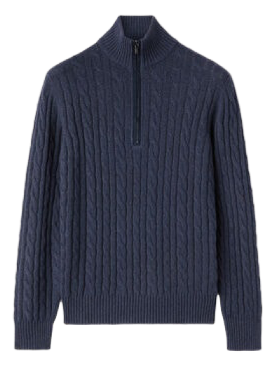 Свитшот Loro Piana Treccia Темно синий M