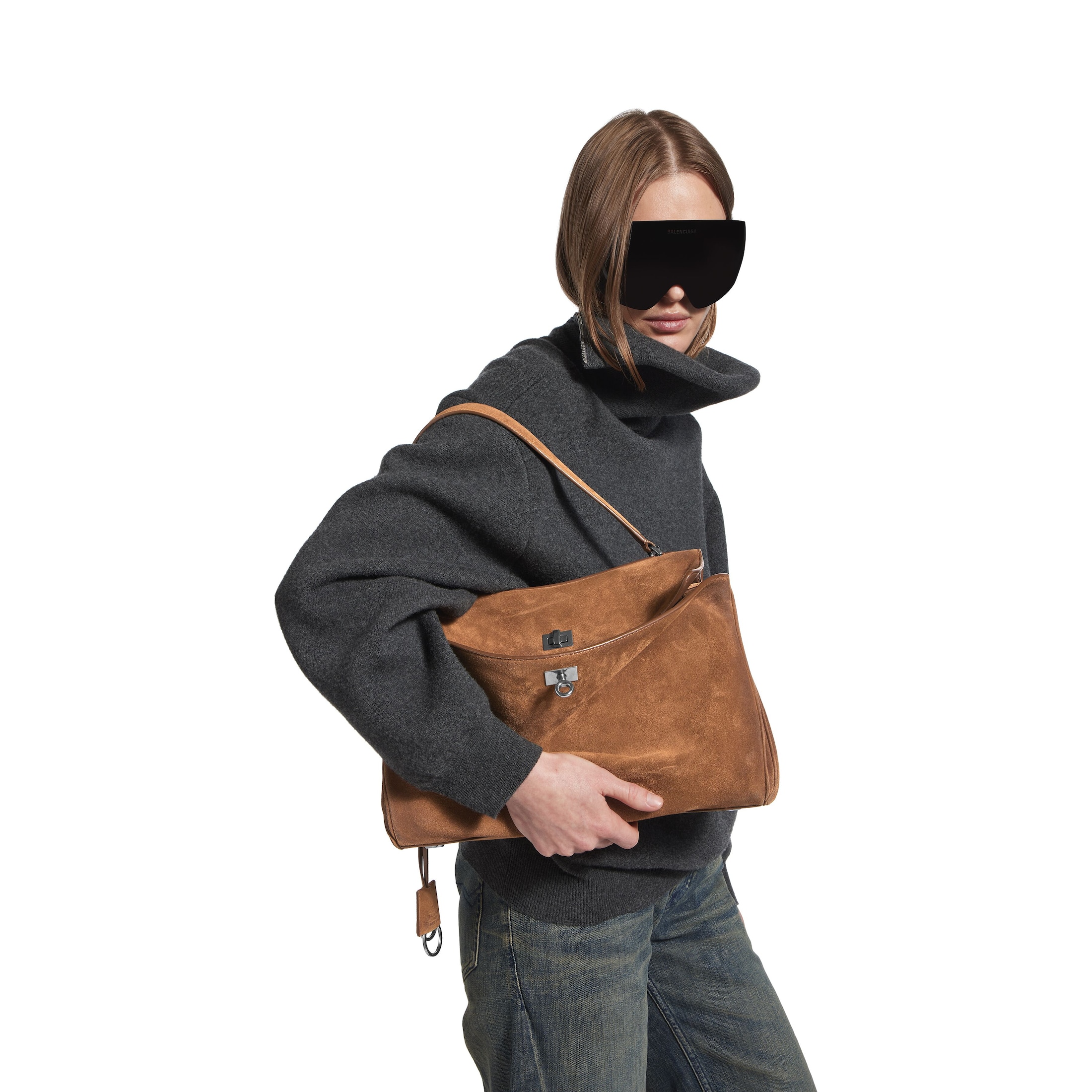 Сумка Balenciaga Rodeo Medium Светло коричневая N