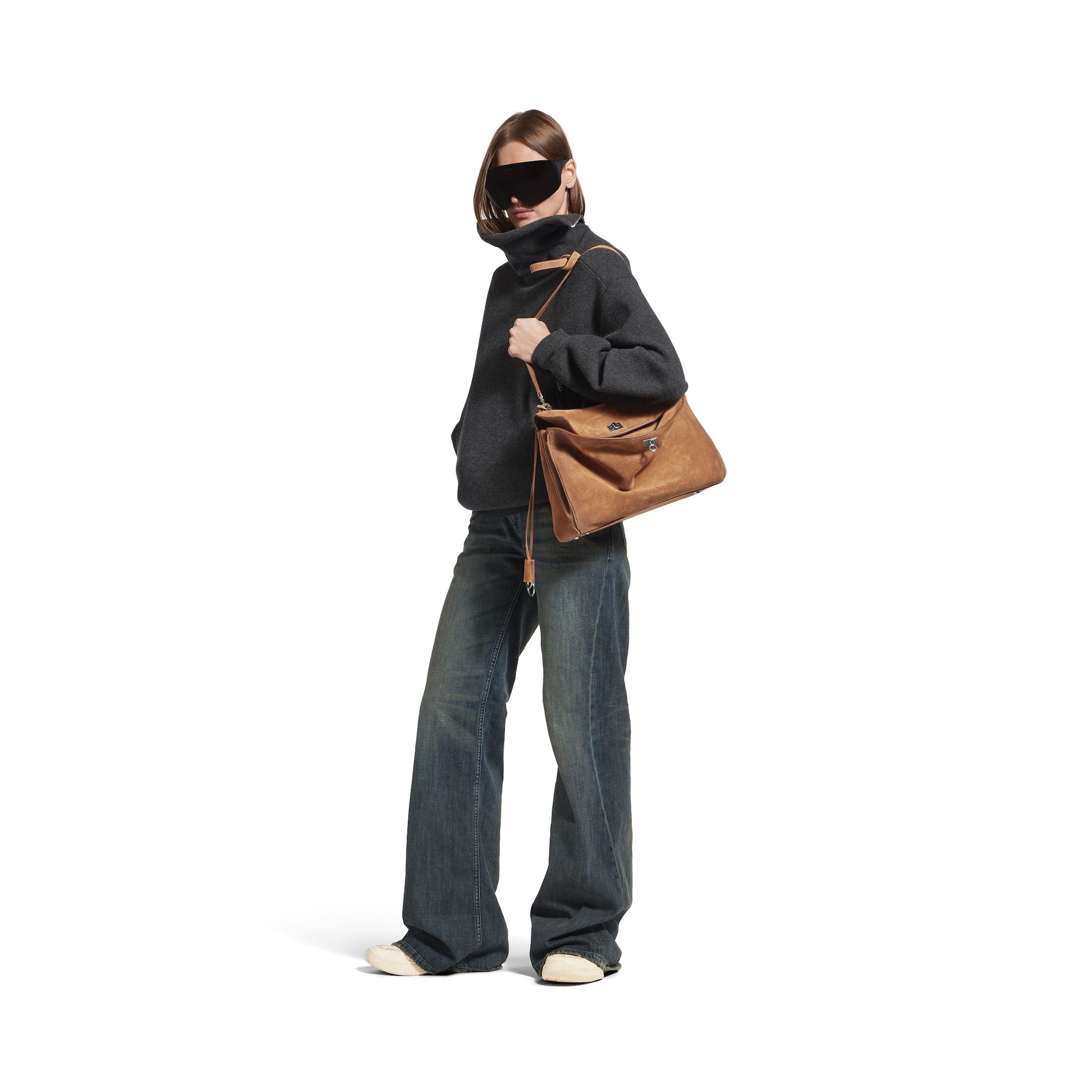 Сумка Balenciaga Rodeo Medium Светло коричневая N