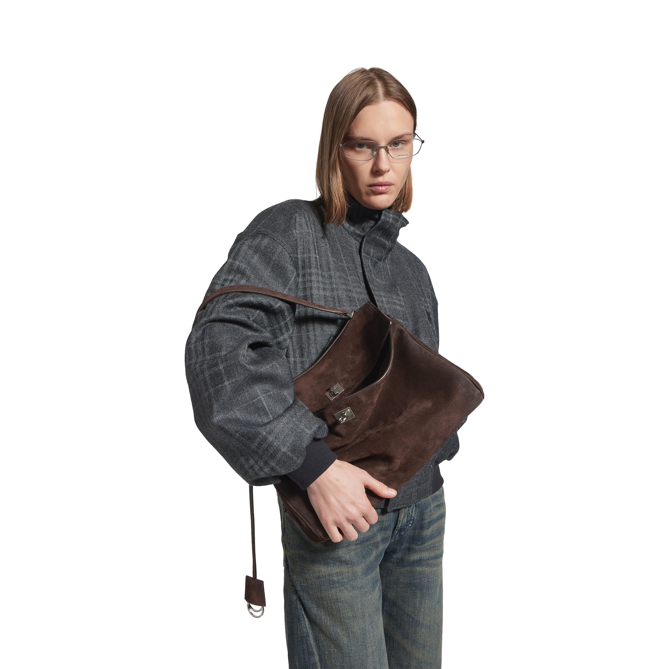 Сумка Balenciaga Rodeo Medium Темно коричневая N