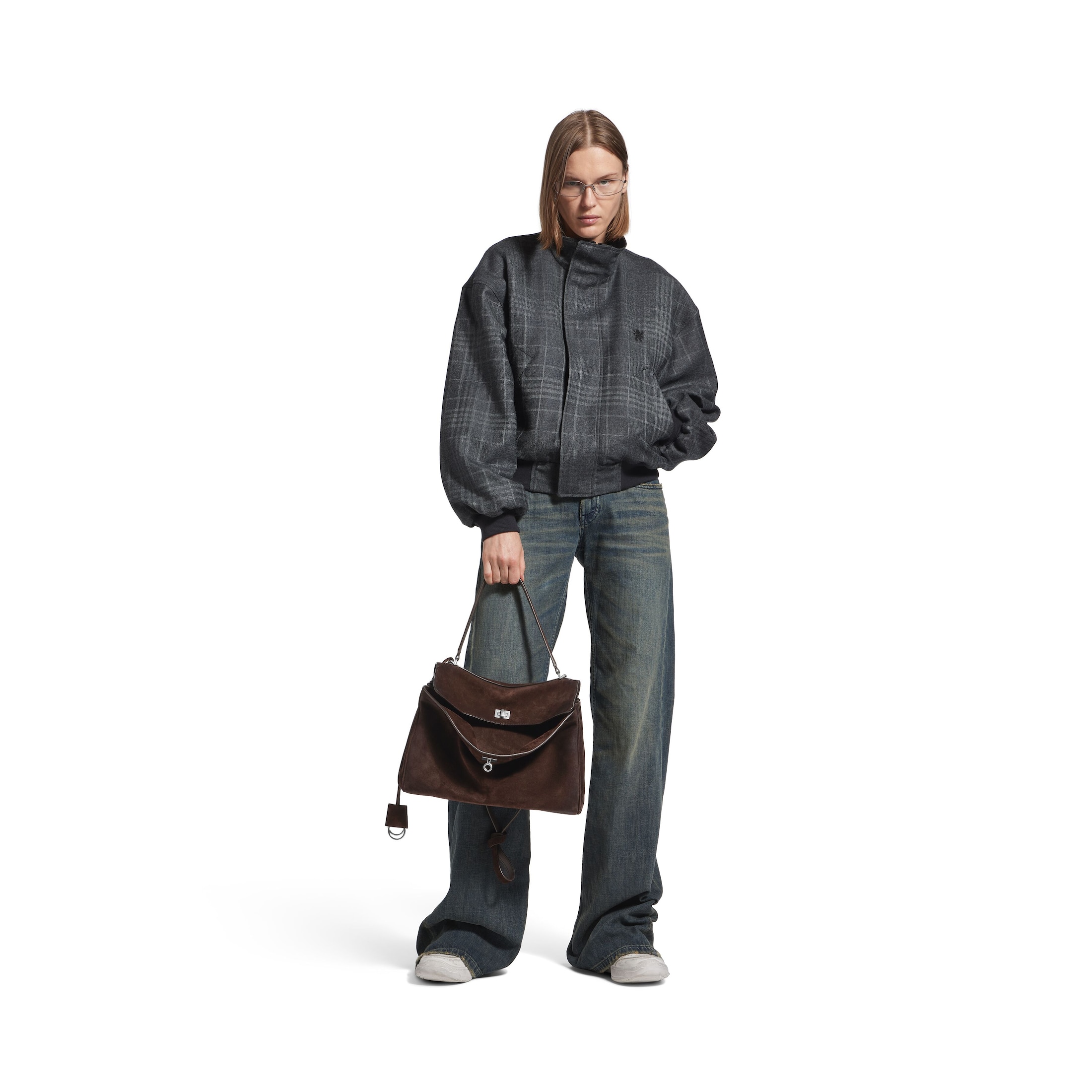 Сумка Balenciaga Rodeo Medium Темно коричневая N