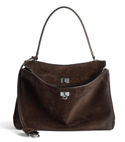 Сумка Balenciaga Rodeo Medium Темно коричневая N