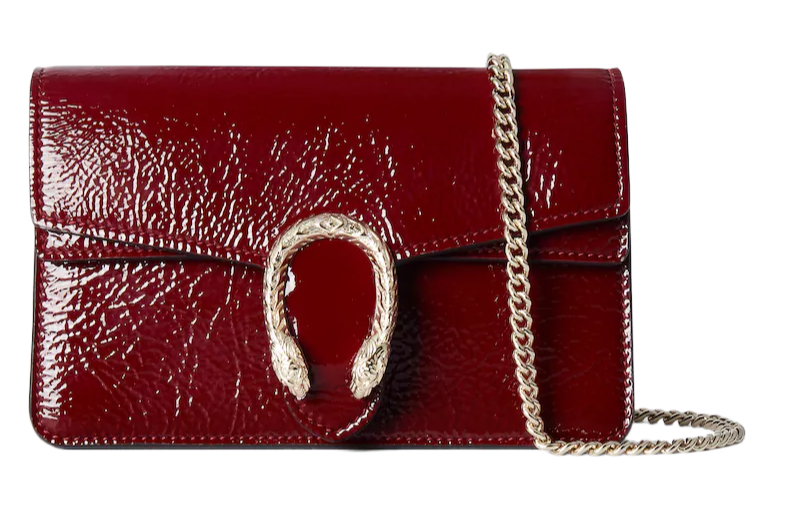 Сумка Gucci Dionysus Gg Super Mini Бордовая N