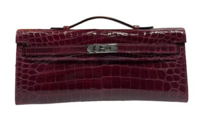 Сумка Hermes Kelly Cut Вишневая N