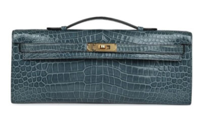 Сумка Hermes Kelly Cut Темно серая N