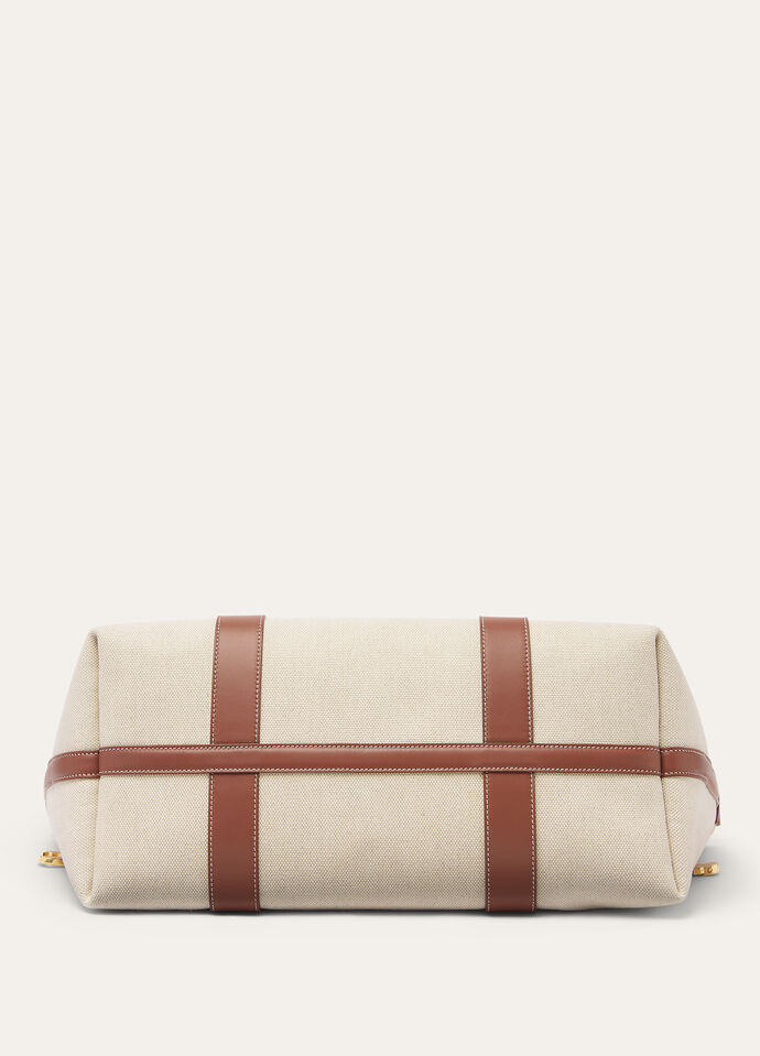 Сумка Loro Piana Ghiera Shopper Large Белая N