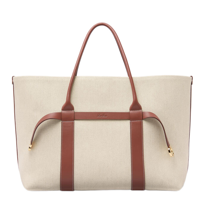 Сумка Loro Piana Ghiera Shopper Large Белая N